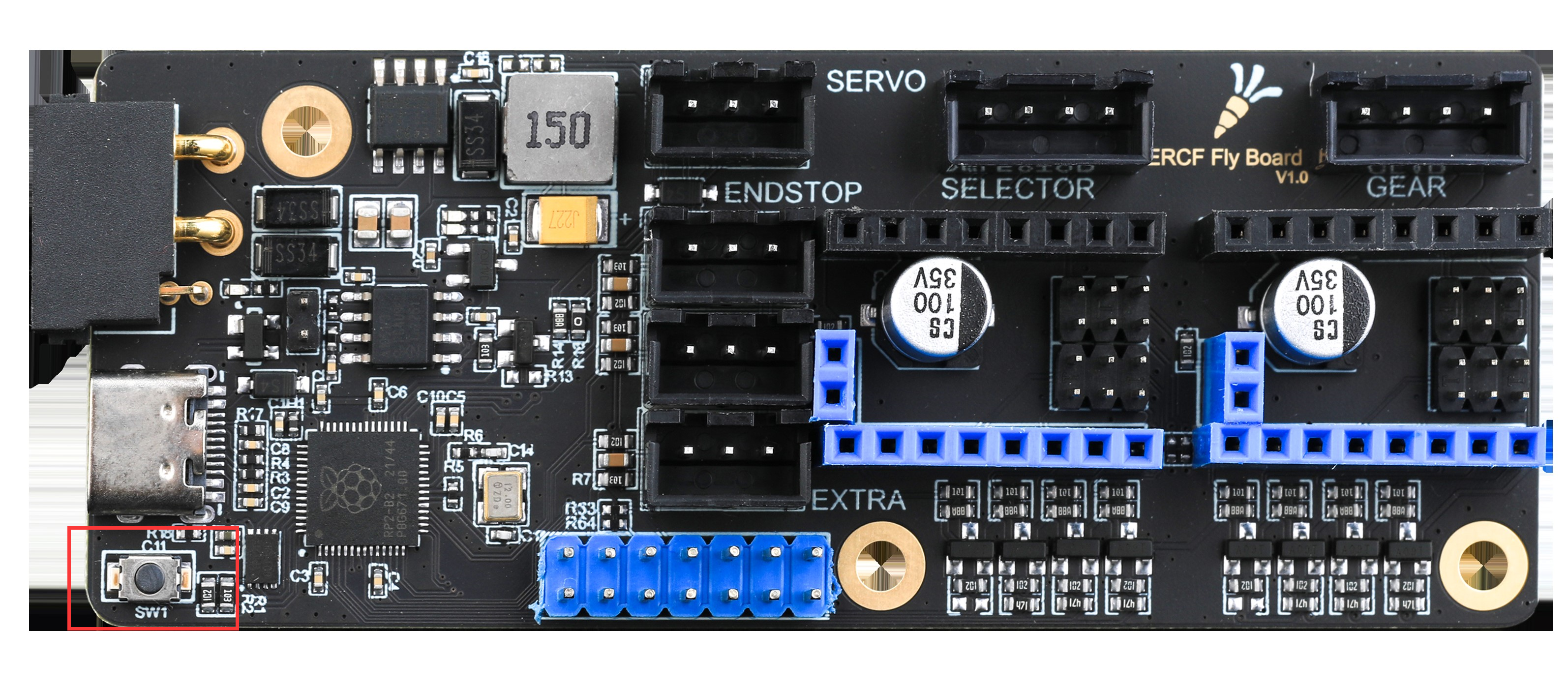 Fly-ERCF-Easy-BRD-V1.1 Boot Button Location