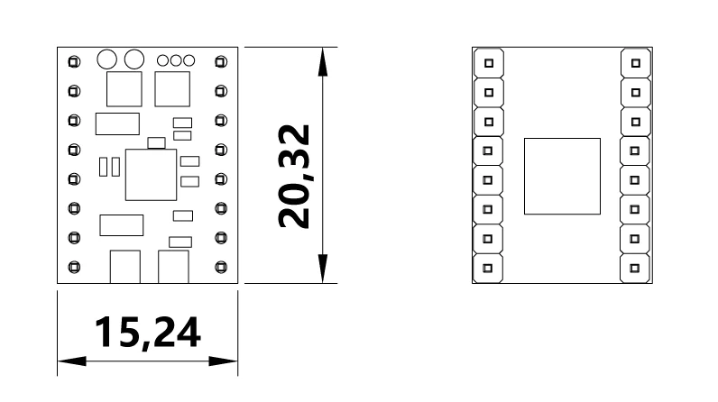 Fly-TMC5160 Dimensions
