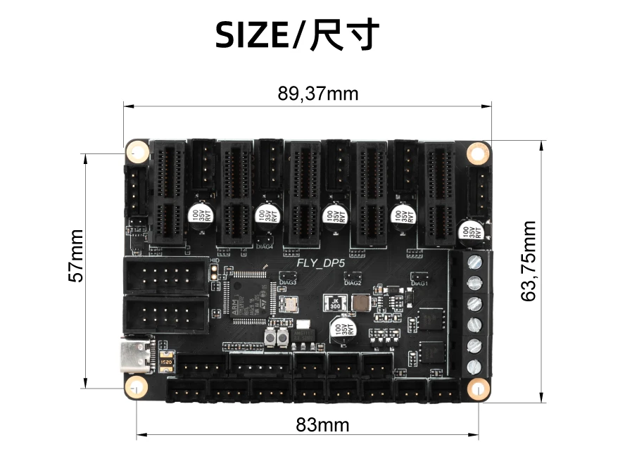 Fly-DP5 Dimensions