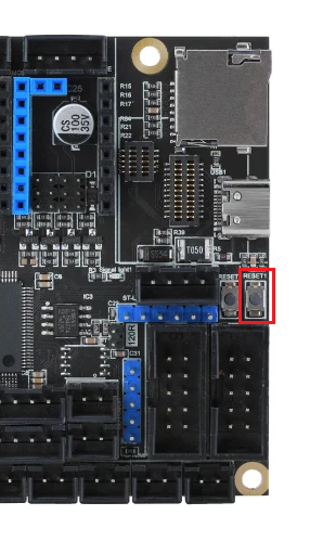 Fly-E3-Pro-V3 reset button