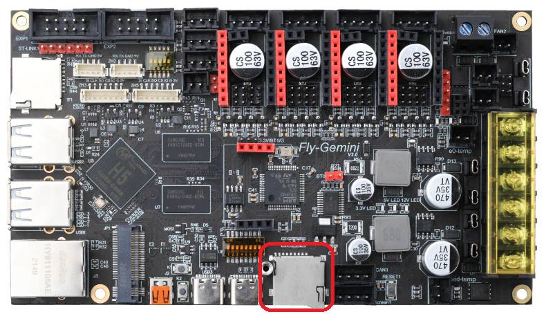 MCU SD card slot