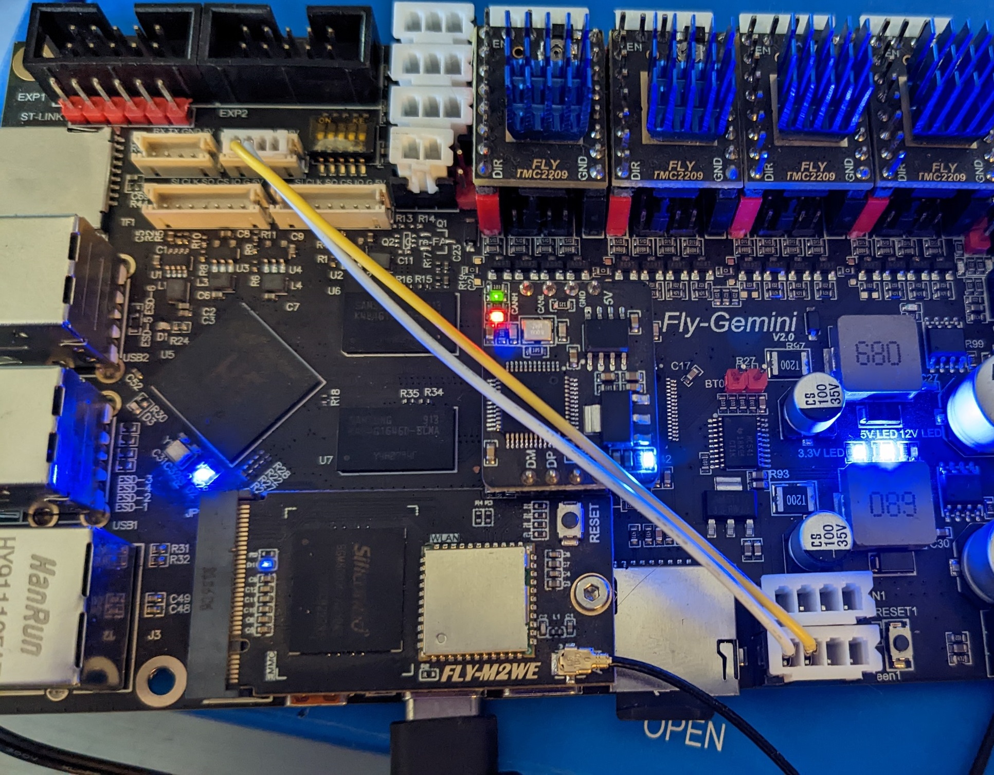 Serial Cable installed