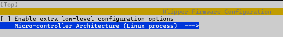 Configure Linux MCU Firmware
