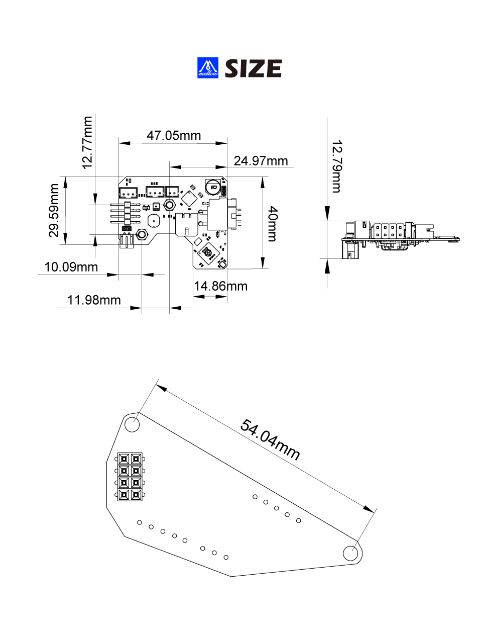 Fly-SB2040-V1 dimensions