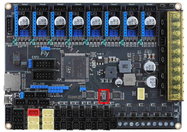 Fly-Super8Pro reset button