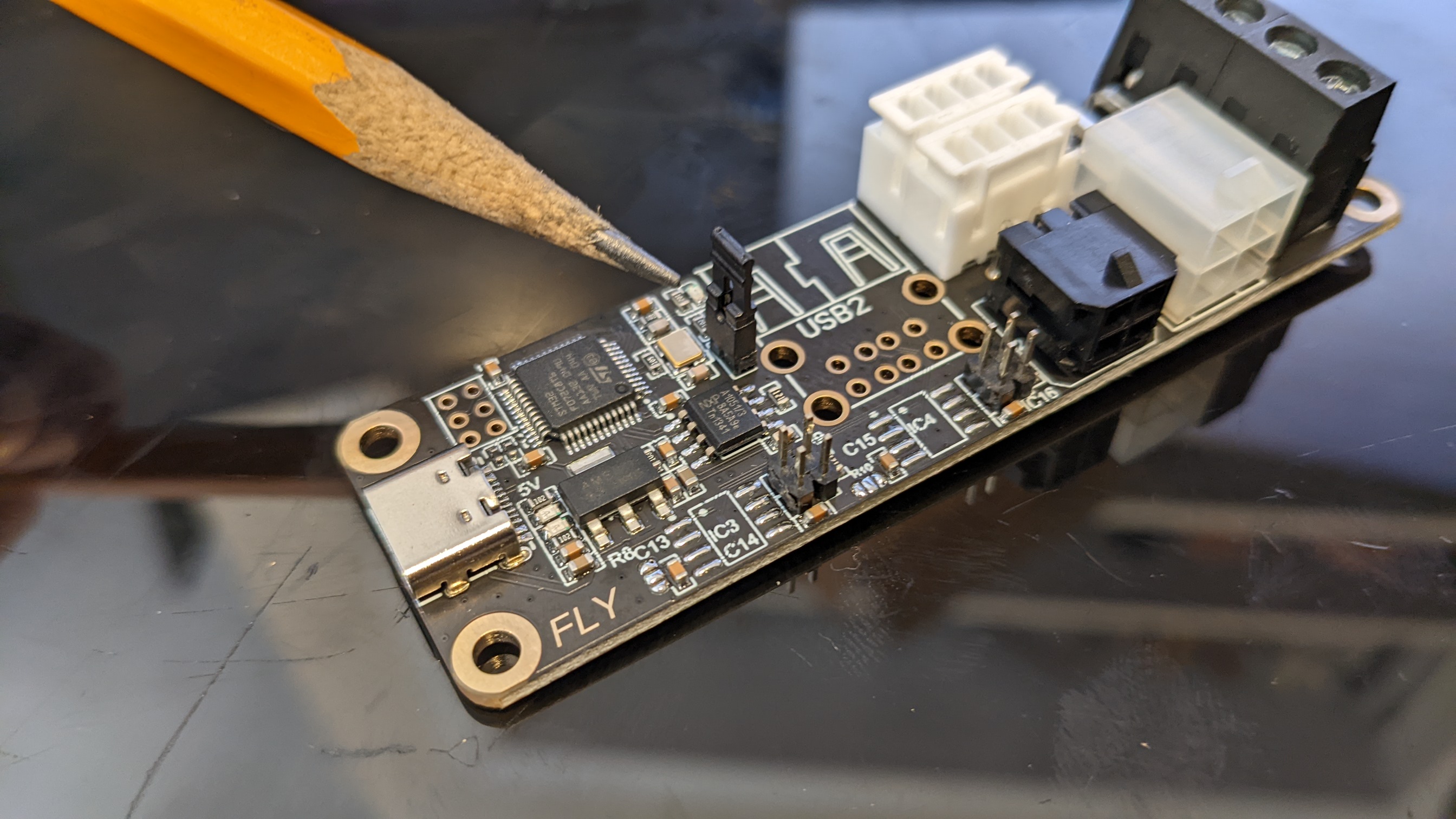 Fly UTOC DFU jumper installed