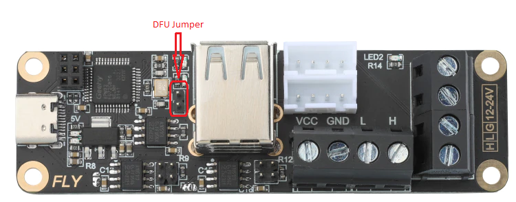 Fly UTOC DFU pins