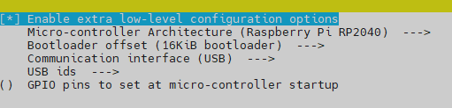 Klipper Menu Config USB