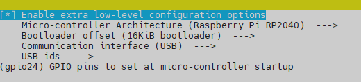 Klipper Menu Config USB