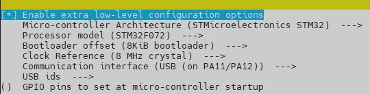 Klipper Menu Config USB