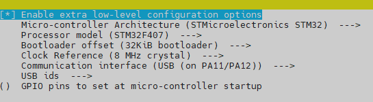 Klipper Menu Config USB