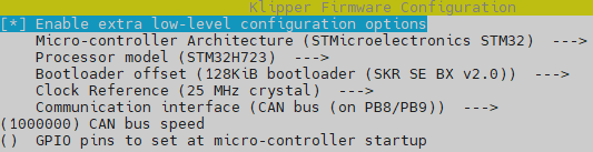 Klipper Menu Config CAN